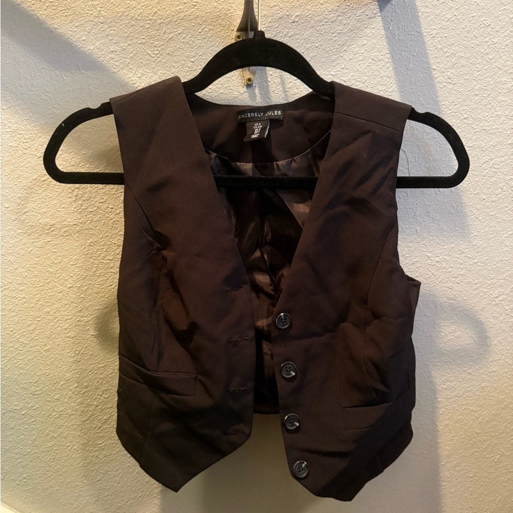 Sincerely Jules Elegant Black Vest